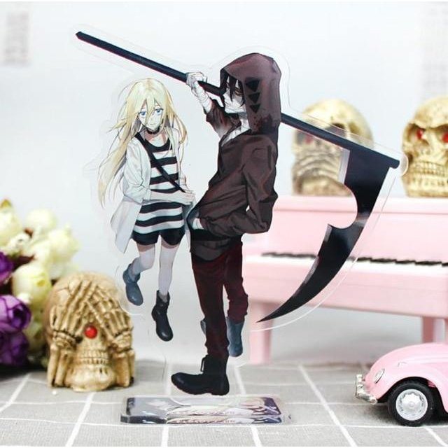 Japanese Satsuriku No Tenshi Angels of Death Acrylic Stand Figure Zack and Rachel Gardner - 16cm - Cosplay Gift and Anime Toy