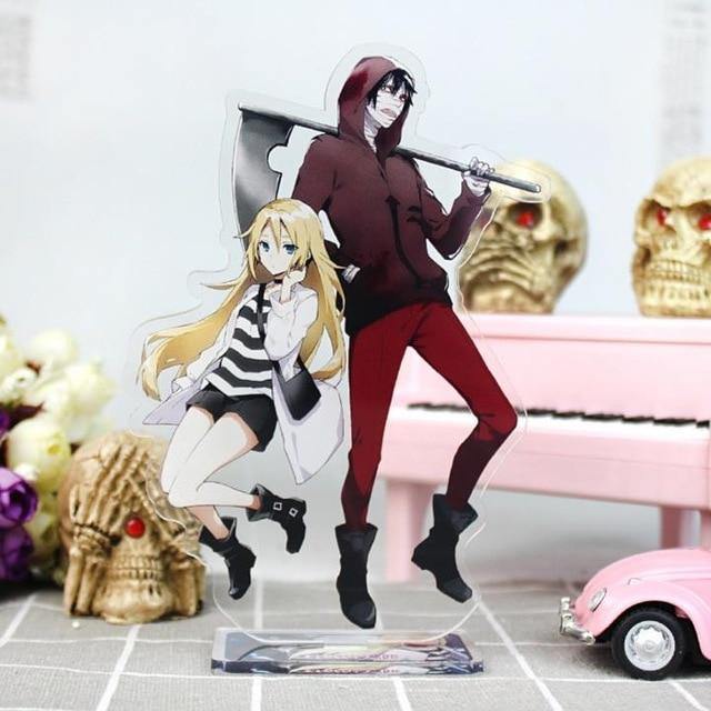 Japanese Satsuriku No Tenshi Angels of Death Acrylic Stand Figure Zack and Rachel Gardner - 16cm - Cosplay Gift and Anime Toy