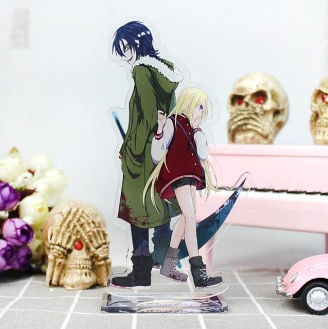 Japanese Satsuriku No Tenshi Angels of Death Acrylic Stand Figure Zack and Rachel Gardner - 16cm - Cosplay Gift and Anime Toy