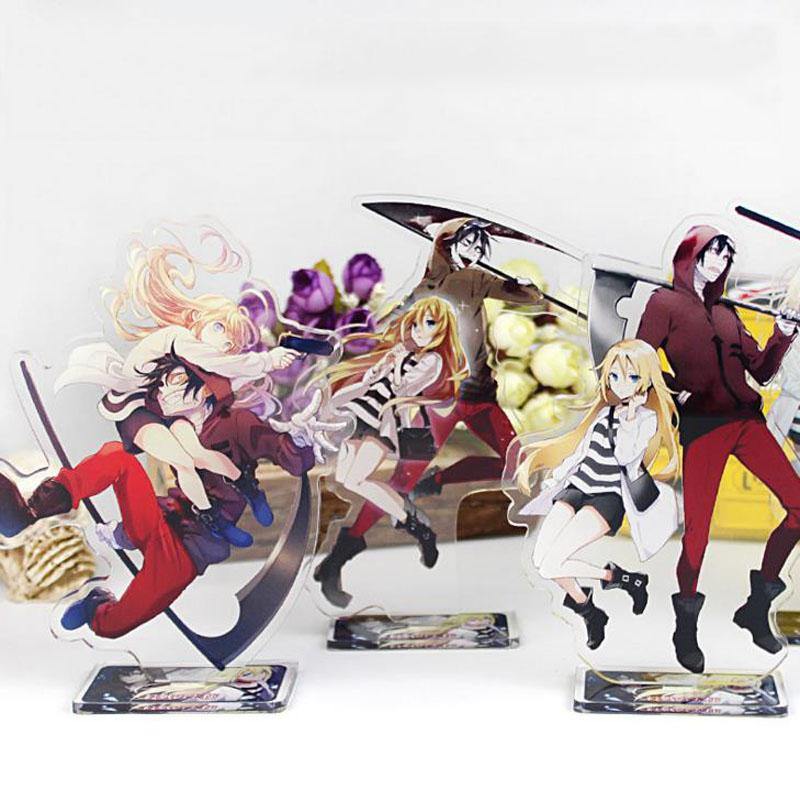 Japanese Satsuriku No Tenshi Angels of Death Acrylic Stand Figure Zack and Rachel Gardner - 16cm - Cosplay Gift and Anime Toy