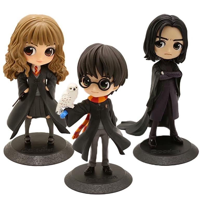 12cm QPosket Big Eyes Potter Snape Hermione Cute Action Figure PVC Model Toys Doll Christmas Gift for Kids