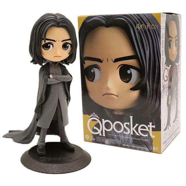 12cm QPosket Big Eyes Potter Snape Hermione Cute Action Figure PVC Model Toys Doll Christmas Gift for Kids