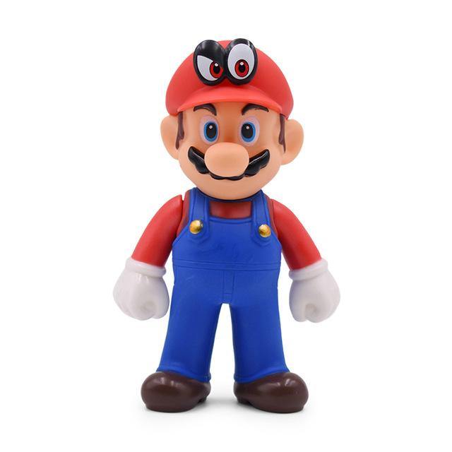 13cm Super Mario Figures Toys Super Mario Bros Bowser Luigi Koopa Yoshi Mario Maker Odyssey PVC Action Figure Model Dolls Toy