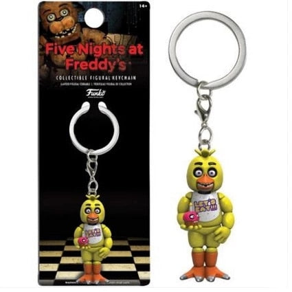 1pc Five Nights at Freddys keychain Action Figures Anime PVC FNAF Freddy keychain Ring Figure Toys For Children Model 5cm