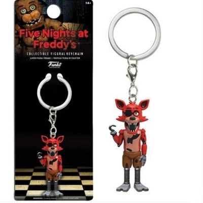 1pc Five Nights at Freddys keychain Action Figures Anime PVC FNAF Freddy keychain Ring Figure Toys For Children Model 5cm