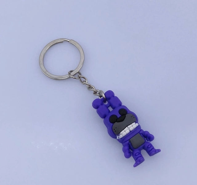 1pc Five Nights at Freddys keychain Action Figures Anime PVC FNAF Freddy keychain Ring Figure Toys For Children Model 5cm