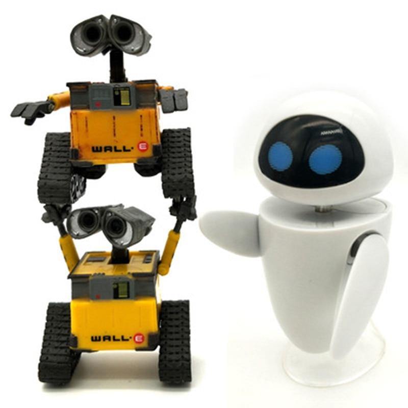 2018 New arrival Wall-E Robot Wall E & EVE PVC Action Figure Collection Model Toys Dolls WITH BOX