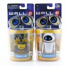 2018 New arrival Wall-E Robot Wall E & EVE PVC Action Figure Collection Model Toys Dolls WITH BOX