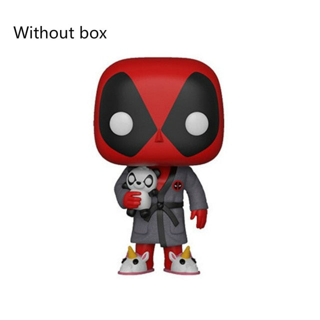 2019 Funko POP Deadpool BEDTIME PVC Action Figure Collectible Model Kids Toys for Chlidren Birthday Christmas Gifts