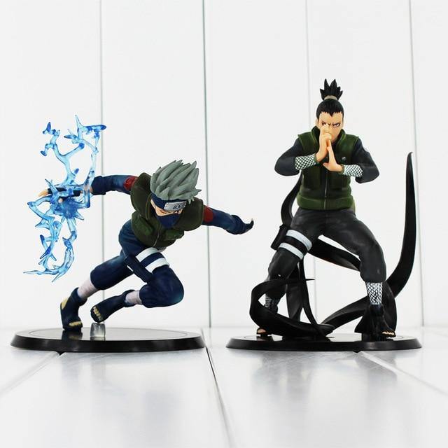 2Styles Hatake Kakashi Nara Shikamaru PVC Action Figure Toys NarutoCollectible Model Dolls 12-15cm