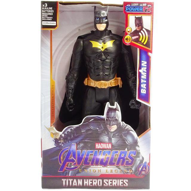 30cm Marvel Avengers Venom Batman Superman The Flash Thanos Hulk Wolverine Black Panther Spiderman Action Figure Doll Toys Kids