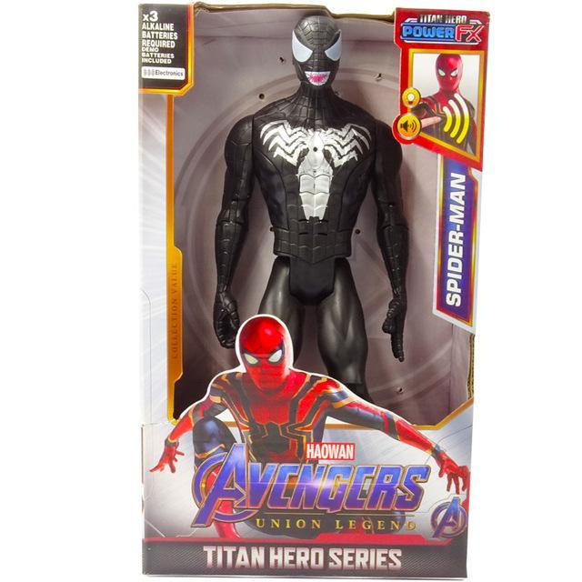 30cm Marvel Avengers Venom Batman Superman The Flash Thanos Hulk Wolverine Black Panther Spiderman Action Figure Doll Toys Kids