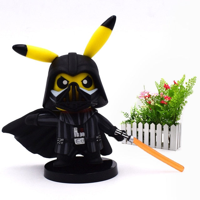 4 Styles Anime Cute Pikachu Cosplay Deadpool Batman Darth Vader Naruto PVC Action Figure Dolls Collection Model Christmas Toy