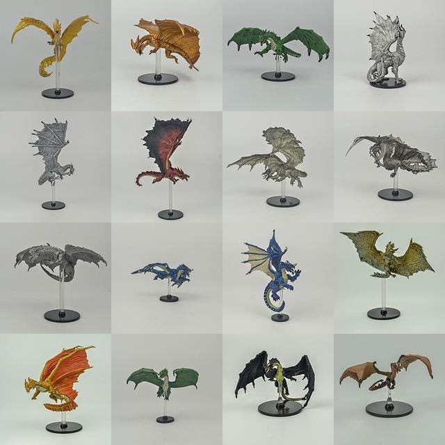 50pcs TRPG miniature game Elf dwarf warrior Priest Warlock Rogue Giant dungeons monster undead creature beast dragons figure