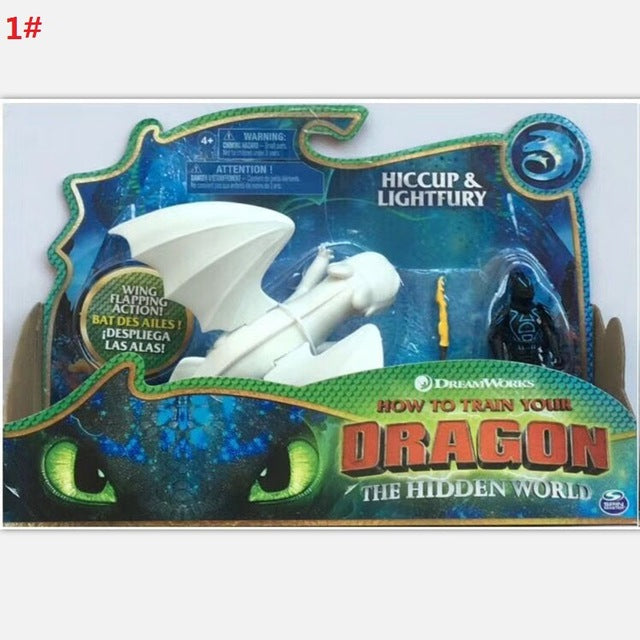 9"23cm How to Train Your Dragon Toothless Action figure Light Fury Toothless Toys For Children's Birthday Gifts