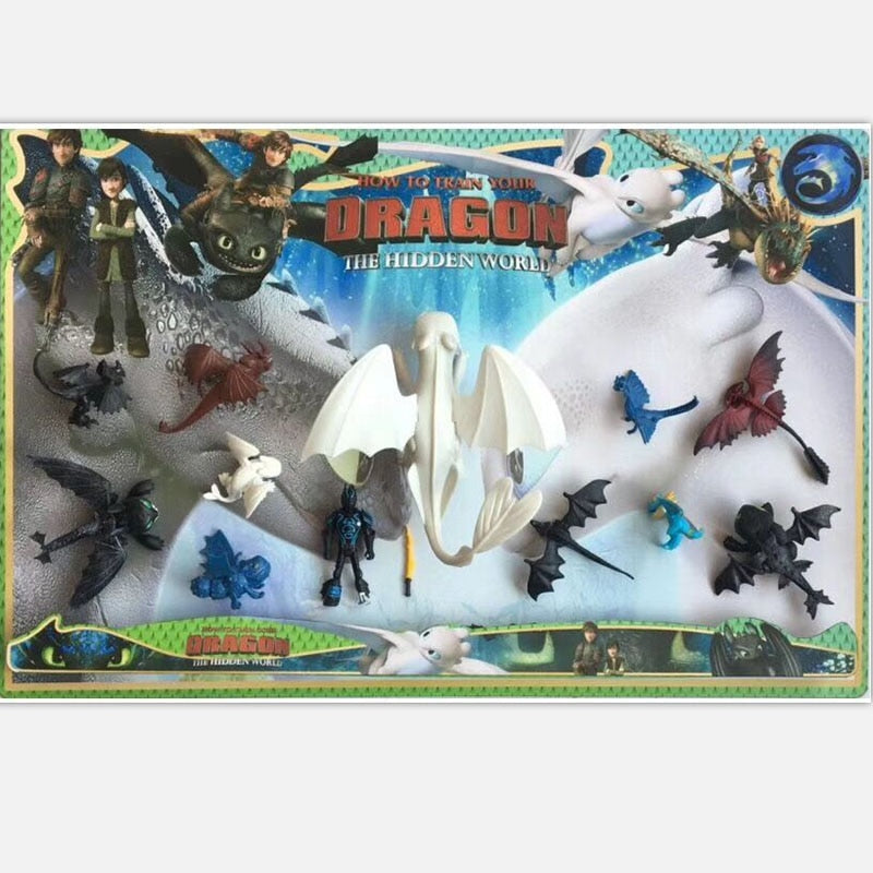 9"23cm How to Train Your Dragon Toothless Action figure Light Fury Toothless Toys For Children's Birthday Gifts