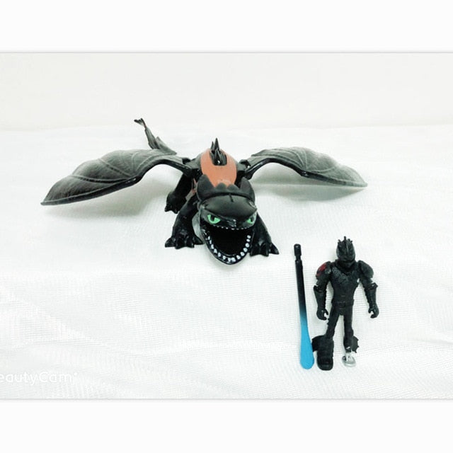 9"23cm How to Train Your Dragon Toothless Action figure Light Fury Toothless Toys For Children's Birthday Gifts