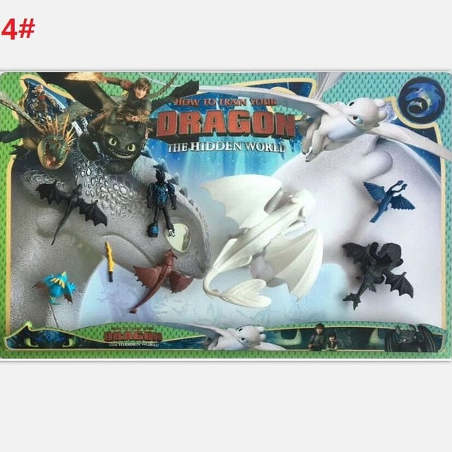 9"23cm How to Train Your Dragon Toothless Action figure Light Fury Toothless Toys For Children's Birthday Gifts