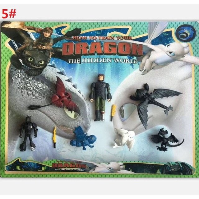 9"23cm How to Train Your Dragon Toothless Action figure Light Fury Toothless Toys For Children's Birthday Gifts