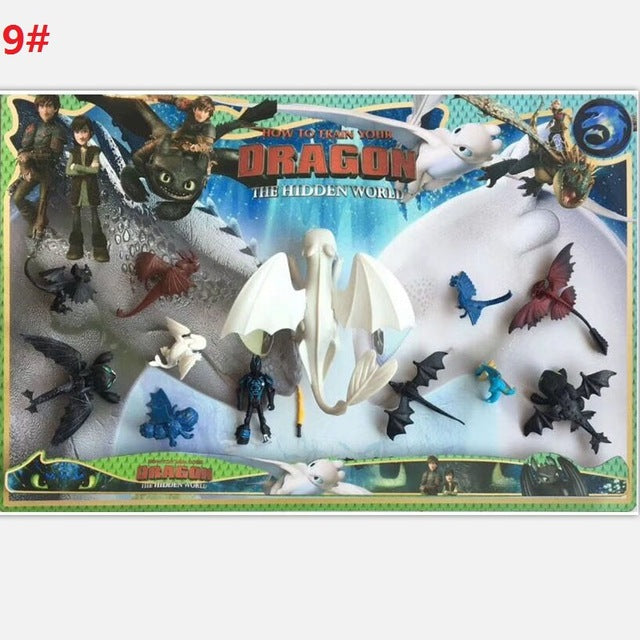 9"23cm How to Train Your Dragon Toothless Action figure Light Fury Toothless Toys For Children's Birthday Gifts