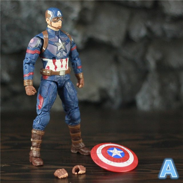 Avengers 4 Endgame Captain America Marvel Thor Iron Spider Man 6" Movie Action Figure Doll Infinity War Legends Spiderman Toys