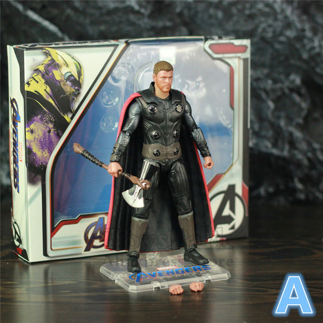 Avengers 4 Endgame Captain America Marvel Thor Iron Spider Man 6" Movie Action Figure Doll Infinity War Legends Spiderman Toys