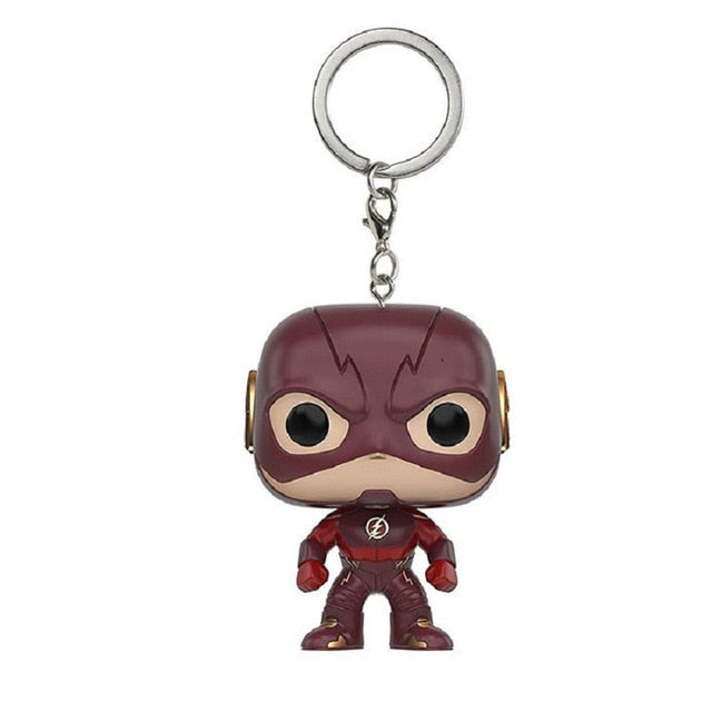 DC Marvel the avengers 2 Super heroes Keychain toy Spider-man Batman Superman Deadpool Iron Man Hulk Captain America Vinyl Toys