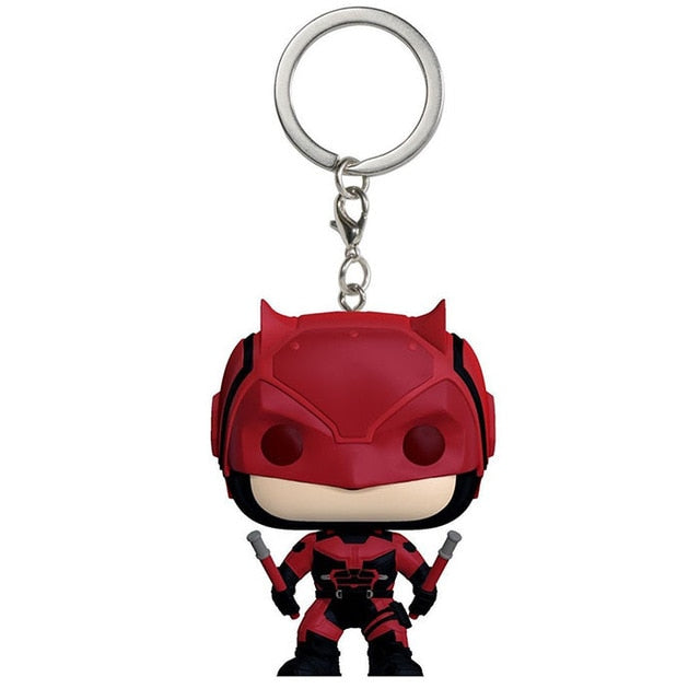 DC Marvel the avengers 2 Super heroes Keychain toy Spider-man Batman Superman Deadpool Iron Man Hulk Captain America Vinyl Toys