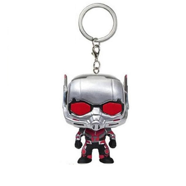 DC Marvel the avengers 2 Super heroes Keychain toy Spider-man Batman Superman Deadpool Iron Man Hulk Captain America Vinyl Toys