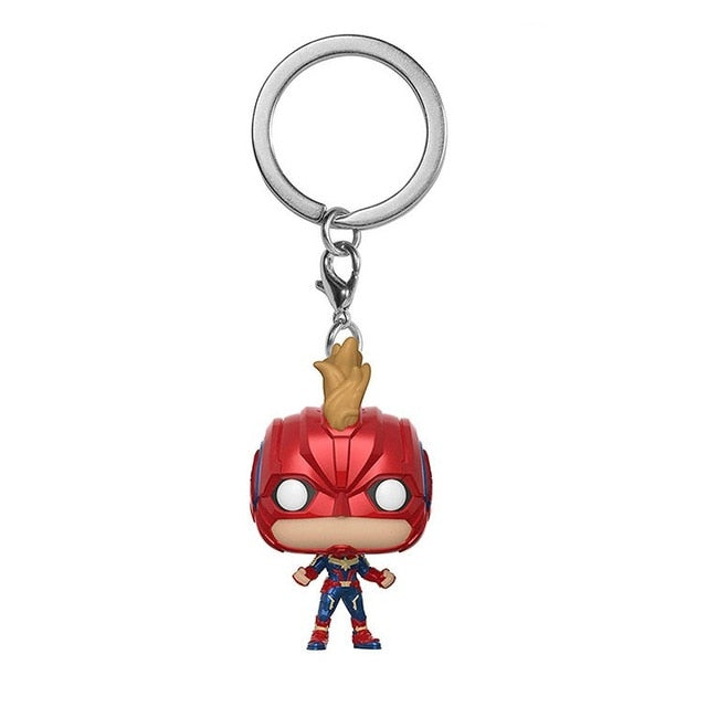 DC Marvel the avengers 2 Super heroes Keychain toy Spider-man Batman Superman Deadpool Iron Man Hulk Captain America Vinyl Toys