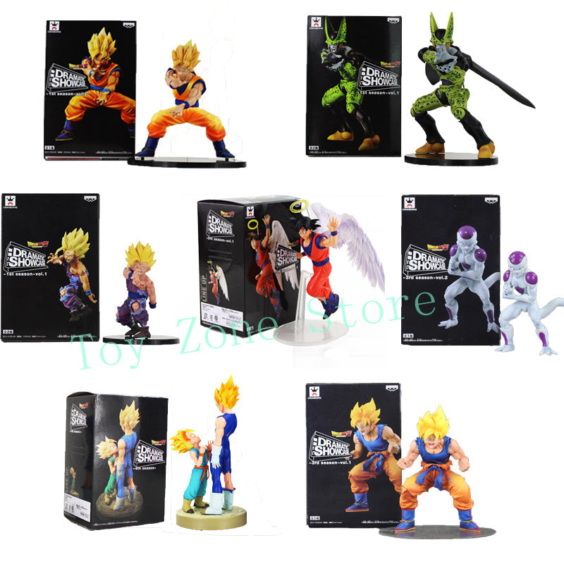 Dragon Ball Z Dramatic Showcase Figure Gohan Cell Goku Vegeta Trunks Frieza DBZ Collectible Model Toys