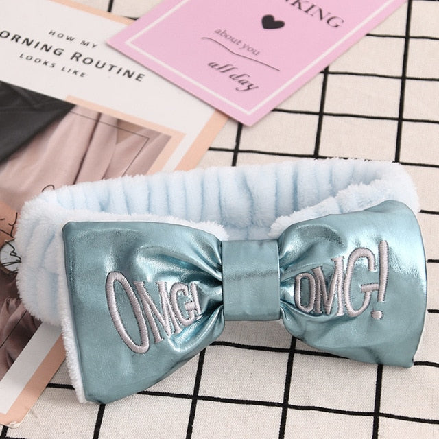 Dropshipping 2019 New Arrival Women Head Wrap Soft Coral Fleece Makeup Headband Washing Face Turban OMG Bow Hairband Hair Turban