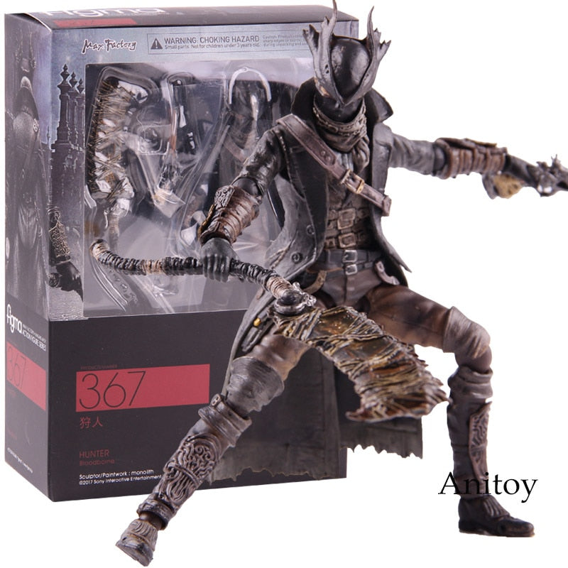 Figma 367 Bloodborne Hunter Figures of Games PVC Figma Action Figure Collectible Model Toy