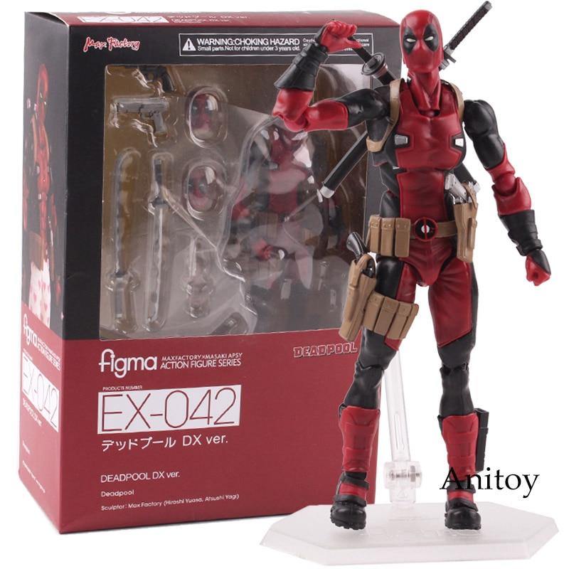 Figma Deadpool Action Figure EX-042 DX Ver. Figma Figure PVC Collectible Model Toy 14.5cm KT4792