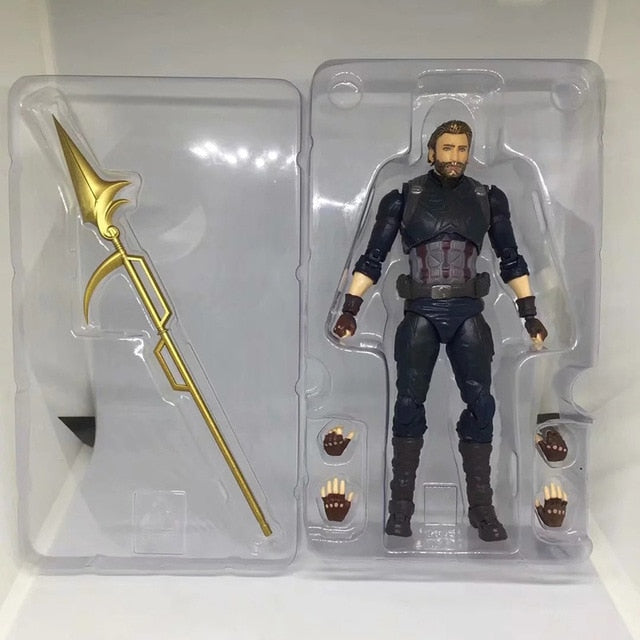 Figuarts Avengers Endgame 4 Infinity War Thor Hawkeye Black Widow Thanos Iron PVC Action Figure Collectible Model Toys Gift