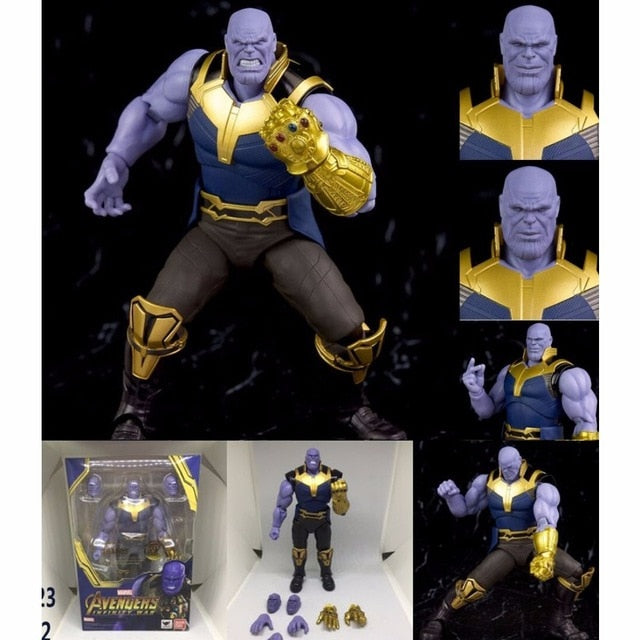 Figuarts Avengers Endgame 4 Infinity War Thor Hawkeye Black Widow Thanos Iron PVC Action Figure Collectible Model Toys Gift