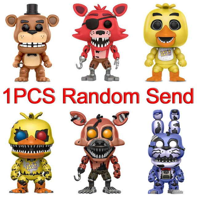 Five Nights At Freddy's PVC Action Figure FNAF Chica Bonnie Foxy Freddy Fazbear Bear Puppet Nightmare Model Doll Kids Toys Gifts