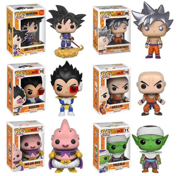 Funko Pop Amine Dragon Ball Son Goku Frieza Action Figure Super Saiyan Collectible Model Kids Toys