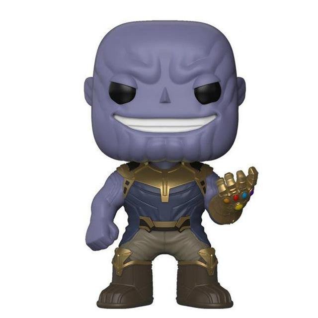 FUNKO POP Avengers Infinity War Thanos Captain America Iron Man Action Figure Thor Toy Spiderman Panther PVC Model Doll for Boy