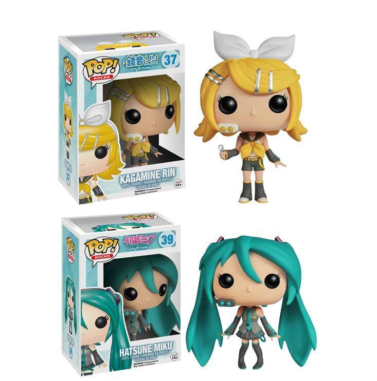 FUNKO POP Japanese Quadratic Hatsune Miku Collection Model Toys Boy Girl Birthday Party Wedding Action Figures Gift