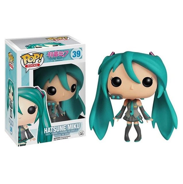 FUNKO POP Japanese Quadratic Hatsune Miku Collection Model Toys Boy Girl Birthday Party Wedding Action Figures Gift