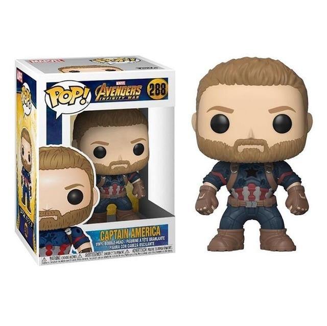 FUNKO POP Marvel Avengers 3 Infinity War Collection Model Toys Captain America Iron Man Figure Toy Gifts for Kids