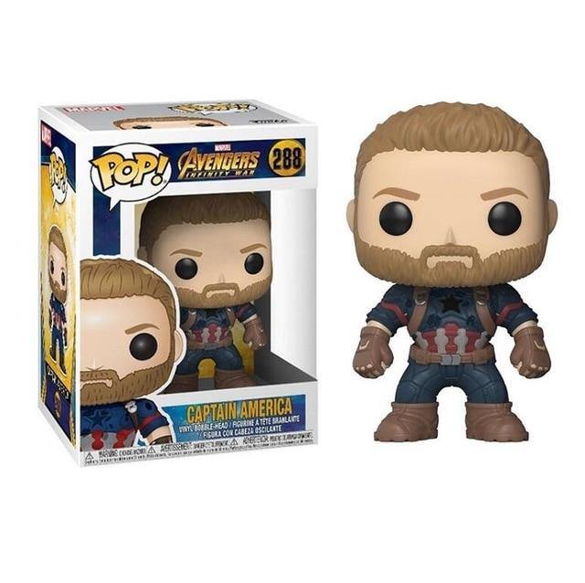 FUNKO POP Marvel Avengers 3 Infinity War Collection Model Toys Captain America Iron Man Figure Toy Gifts for Kids