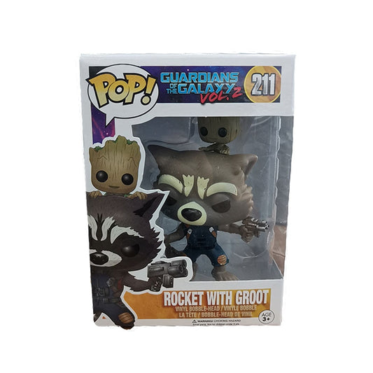 FUNKO POP Marvel Avengers Rocket Raccoon Groot Vinyl Action Figure Collection Model Original Box Birthday Party Gifts
