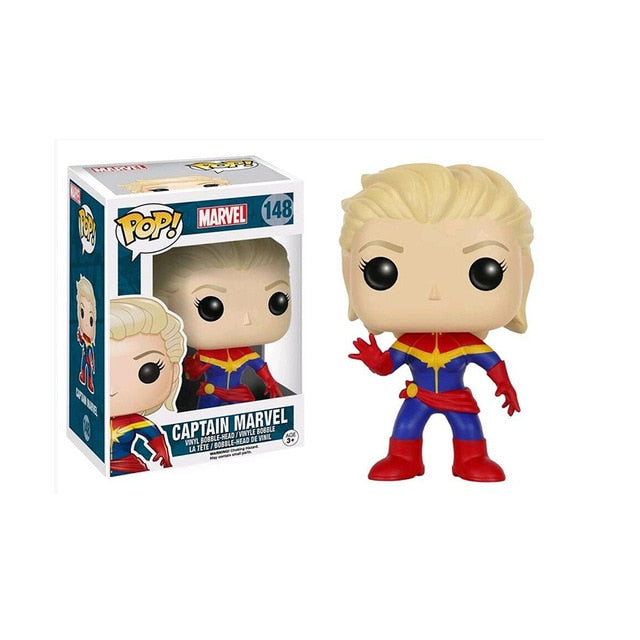 Funko POP Marvel Limited Super Hero Captain Marvel Anime Figure Vinyl Action Figures Collectible Model Juguete Toys Gifts 2F39