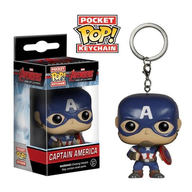 FUNKO POP New Arrival The Avengers Justice League Game of Thrones Official Pocket Pop Keychain Action Figure Toys For Gifts