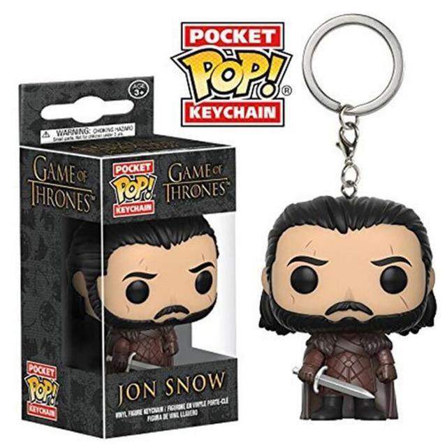 FUNKO POP New Arrival The Avengers Justice League Game of Thrones Official Pocket Pop Keychain Action Figure Toys For Gifts