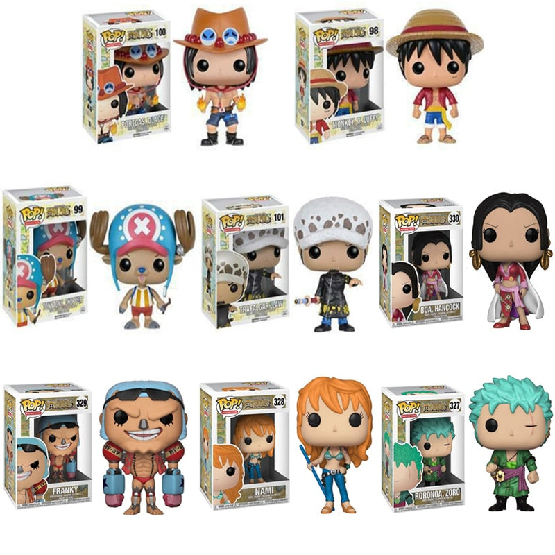 Funko Pop One Piece ZORO Monkey D. Luffy NAMI FRANKY Action Figure PVC Model Toys Birthday Gift