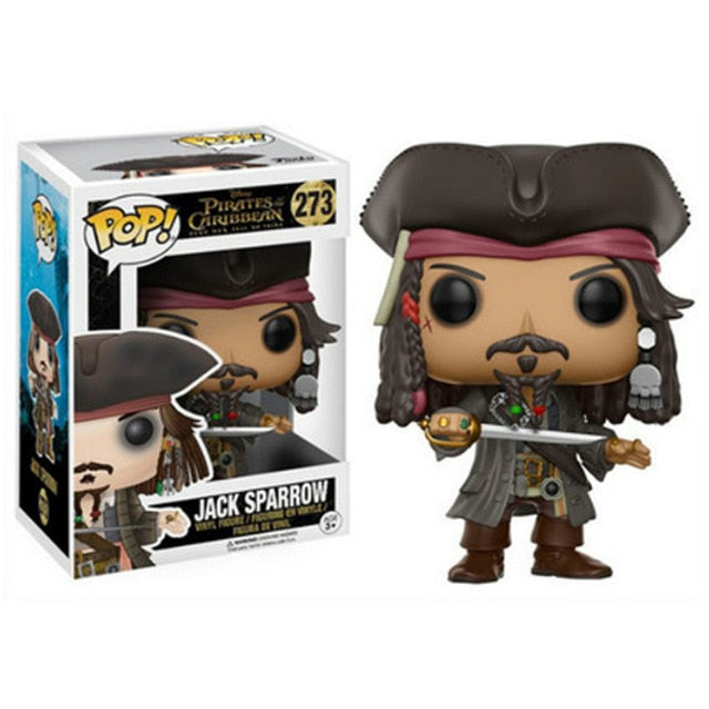 FUNKO POP Pirates of The Caribbean JACK Movie Figure Anime Model Pvc Collection Toys for Children Gift