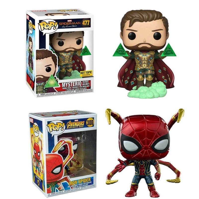 FUNKO POP Spider-Man Far From Home Brinquedos Marvel Mysterio PVC Action Figures Collection Model Toys for Gifts 2F75